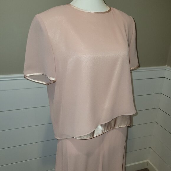 Elegant-Upscale -Formal Soft Pink Colored Formal Dress Size 8 - Picture 2 of 12